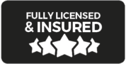 licensed and insured logo - black bg licensed and insured logo - black bg